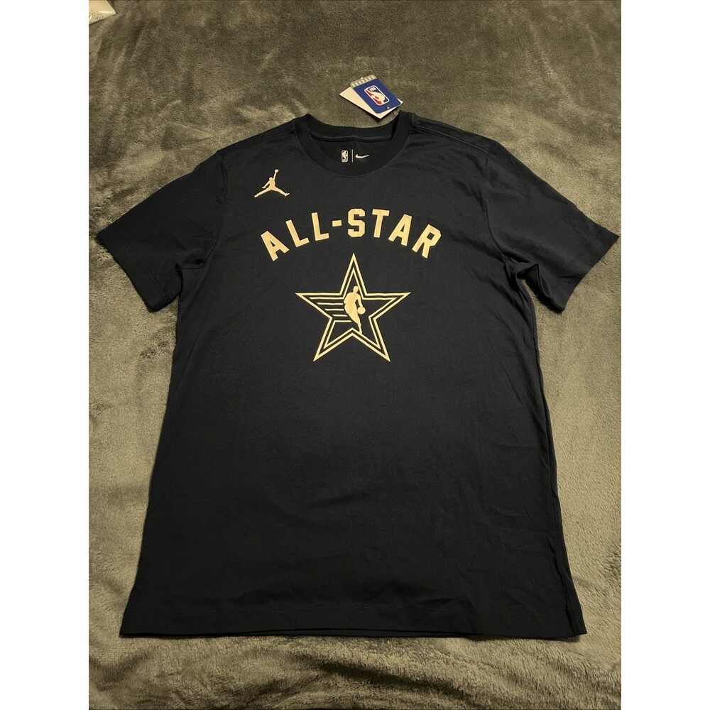 Medium Jordan NBA ALL STAR 2024 Weekend Doncic #77 Navy Tee FQ6449-421